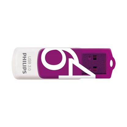 Philips Vivid 64GB USB 3.0 Stick Μωβ (FM64FD00B/00) (PHIFM64FD00B-00)-PHIFM64FD00B-00