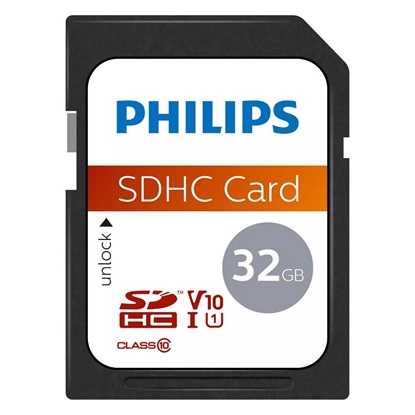 Philips SDHC 32GB Class 10 U1 V10 UHS-I (FM32SD45B/00) (PHIFM32SD45B-00)-PHIFM32SD45B-00