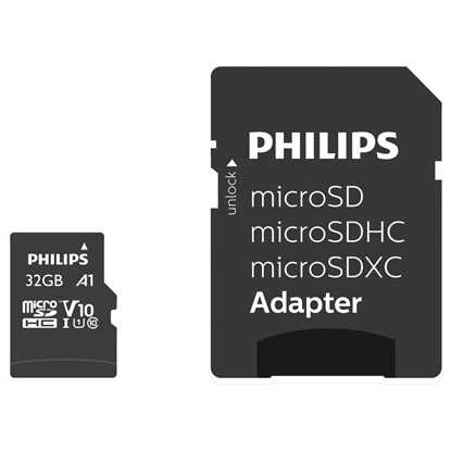Philips microSDHC 32GB U1 with Adapter (FM32MP45B/00) (PHIFM32MP45B-00)-PHIFM32MP45B-00