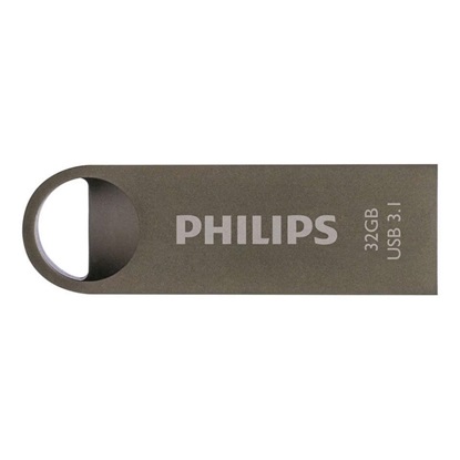 Philips Moon 32GB USB 3.1 Stick Ασημί (FM32FD165B/00) (PHIFM32FD165B-00)-PHIFM32FD165B-00