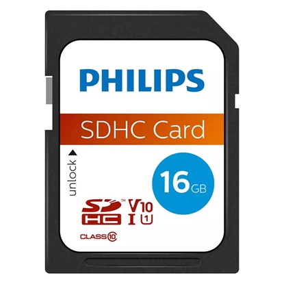 Philips SDHC 16GB Class 10 U1 UHS-I (FM16SD45B/00) (PHIFM16SD45B-00)-PHIFM16SD45B-00