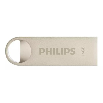 Philips Moon 16GB USB 2.0 Stick Ασημί (FM16FD160B/00) (PHIFM16FD160B-00)-PHIFM16FD160B-00