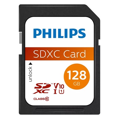Philips SDXC 128GB Class 10 (FM12SD55B/00) (PHIFM12SD55B-00)-PHIFM12SD55B-00