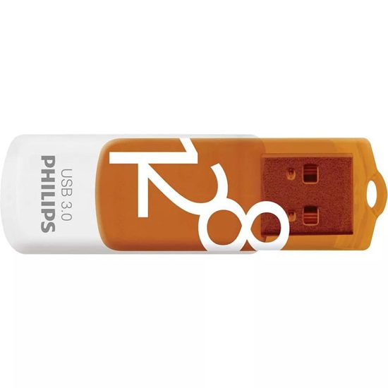 Philips Vivid 128GB USB 2.0 Stick Πορτοκαλί (FM12FD00B/00) (PHIFM12FD00B-00)-PHIFM12FD00B-00