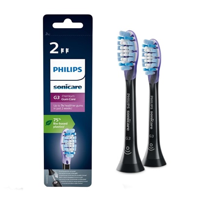 Philips Sonicare G3 Premium Gum Care Standard Ανταλλακτικές Κεφαλές για Ηλεκτρική Οδοντόβουρτσα 2τμχ (HX9052/33) (PHIHX9052-33)-PHIHX9052-33