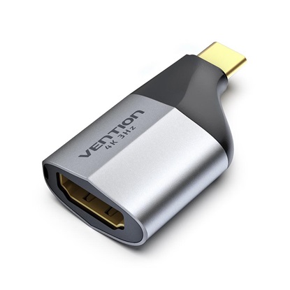 VENTION Type-C to HDMI Adapter Gray Aluminum Alloy Type (TCDH0) (VENTCDH0)-VENTCDH0