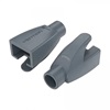 VENTION RJ45 Strain Relief Boots Gray PVC Type 100-Pack (IODH0-100) (VENIODH0-100)-VENIODH0-100