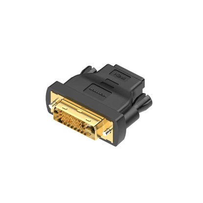 VENTION DVI (24+1) Male to HDMI Female Adapter Black (ECDB0) (VENECDB0)-VENECDB0
