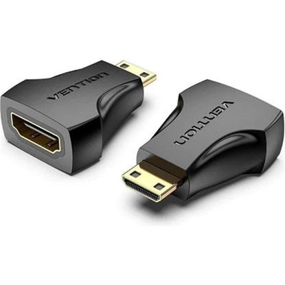 VENTION Mini HDMI Male to HDMI Female Adapter Black (AISB0) (VENAISB0)-VENAISB0