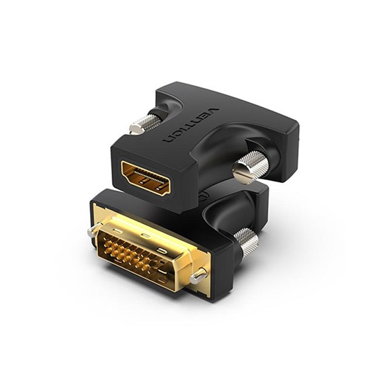 VENTION HDMI Female to DVI (24+1) Male Adapter Black (AILB0) (VENAILB0)-VENAILB0