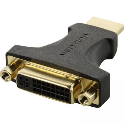 VENTION HDMI Male to DVI (24+5) Female Adapter Black (AIKB0) (VENAIKB0)-VENAIKB0