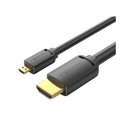 VENTION Micro HDMI to HDMI 4K HD Cable 1M Black (AGIBF) (VENAGIBF)-VENAGIBF