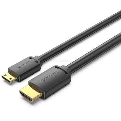 VENTION Mini HDMI to HDMI 4K HD Cable 1.5M Black (AGHBG) (VENAGHBG)-VENAGHBG