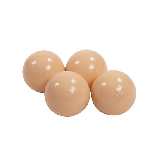 MeowBaby Plastic Balls Beige (50 pcs) (ZPBE1000) (MEBZPBE1000)-MEBZPBE1000