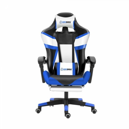 Herzberg Gaming Chair Blue (8082BLU) (HEZ8082BLU)-HEZ8082BLU