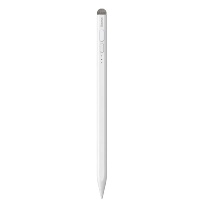 Baseus Smooth Writing Stylus with LED Indicators (Active+Passive) White (SXBC060302) (BASSXBC060302)-BASSXBC060302