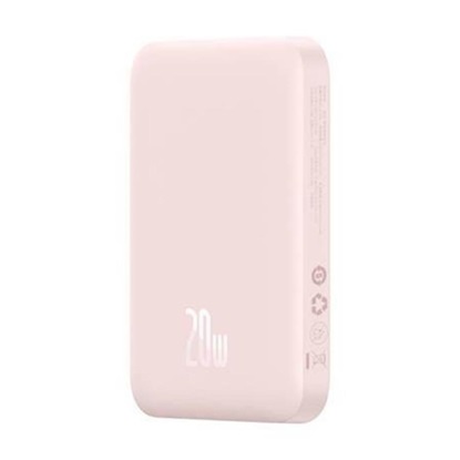Baseus Powerbank Magnetic Mini 6000mAh, USB-C 20W MagSafe (pink) (PPCX130004) (BASPPCX130004)-BASPPCX130004