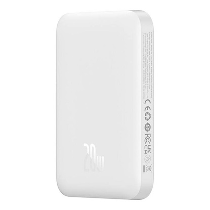 Baseus Powerbank Magnetic Mini 6000mAh 20W MagSafe (white) (P10059002223-00) (BASP10059002223-00)-BASP10059002223-00
