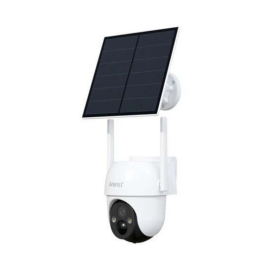 Arenti Wire-Free Outdoor UHD 2K/3MP Pan Tilt Zoom Battery Camera with Solar Panel (GO2T+SP2) (AREGO2T-SP2)-AREGO2T-SP2