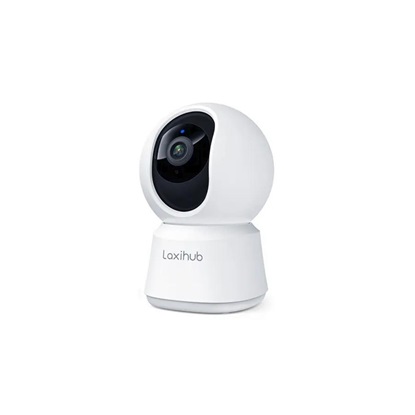 Laxihub Indoor Wi-Fi UHD 2K/3MP Pan Tilt  Zoom Privacy Camera (P2T) (LAXP2T)-LAXP2T