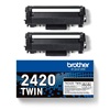 Brother TN2420 Toner Twin Pack Black (TN2420TWIN) (BROTN2420TWIN)-BROTN2420TWIN