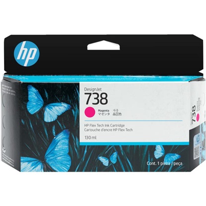 HP Μελάνι Inkjet No.738 130-ML Magenta DesignJet (498N6A) (HP498N6A)-HP498N6A