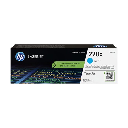 HP 220X Toner High Capacity Cyan (W2201X) (HPW2201X)-HPW2201X