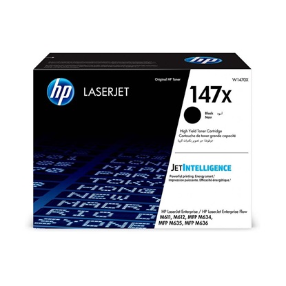 HP 147X Black LaserJet Toner Cartridge (25.2k) (W1470X) (HPW1470X)-HPW1470X