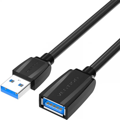 VENTION USB 3.0 Extension Cable 1.5M Black (VAS-A45-B150) (VENVAS-A45-B150)-VENVAS-A45-B150