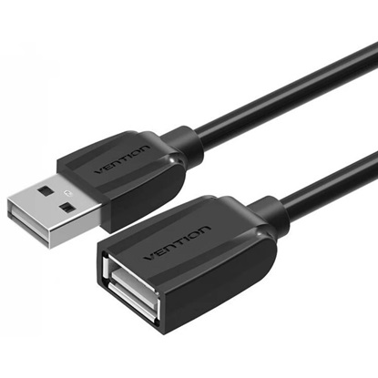VENTION USB 2.0 Extension Cable 3M Black (VAS-A44-B300) (VENVAS-A44-B300)-VENVAS-A44-B300