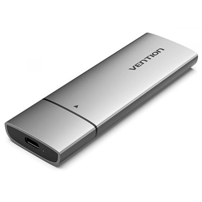 VENTION M.2 NVMe SSD Enclosure (USB 3.1 Gen 2-C) Gray Aluminum Alloy Type (KPGH0) (VENKPGH0)-VENKPGH0