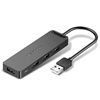 VENTION 4-Port USB 2.0 Hub with Power Supply 0.5M Black (CHMBD) (VENCHMBD)-VENCHMBD