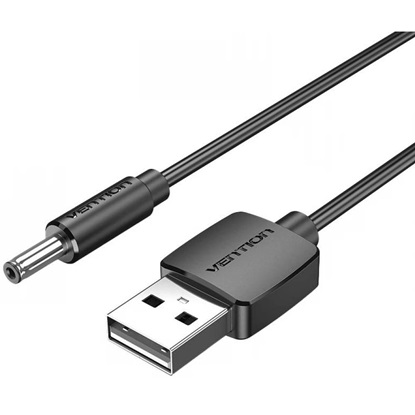 VENTION USB to DC 3.5mm Barrel Jack Power Cable 1.5M Black (CEXBG) (VENCEXBG)-VENCEXBG