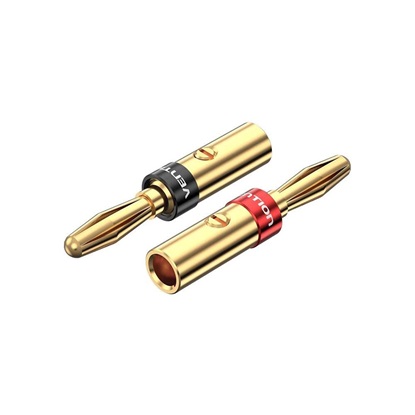 VENTION 1 Pair Speaker Banana Plugs Gold Plated (BFDJ0-2) (VENBFDJ0-2)-VENBFDJ0-2