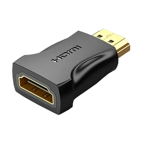 VENTION HDMI Male to Female Adapter Black (AIMB0) (VENAIMB0)-VENAIMB0