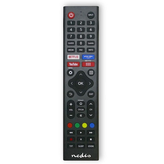 Nedis Replacement Remote Control (TVRC45HIBK) (NEDTVRC45HIBK)-NEDTVRC45HIBK