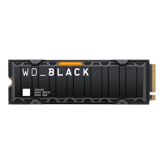 Western Digital 1TB Black SN850X M.2 PCIe 4.0 Heatsink (WDS100T2XHE) (WDS100T2XHE)-WDS100T2XHE