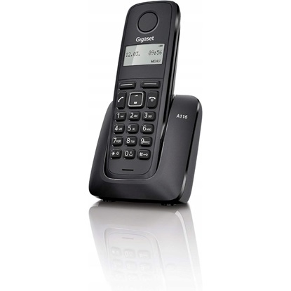 Gigaset A116 Ασύρματο Τηλέφωνο Μαύρο (GGSA116-BK)-GGSA116-BK