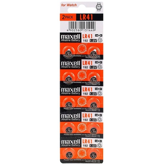 Αλκαλική Μπαταρία Maxell Mini Alkaline battery G3/AG3/L736/192/LR41 10τμχ (LR41AG3M) (MAXLR41AG3)-MAXLR41AG3