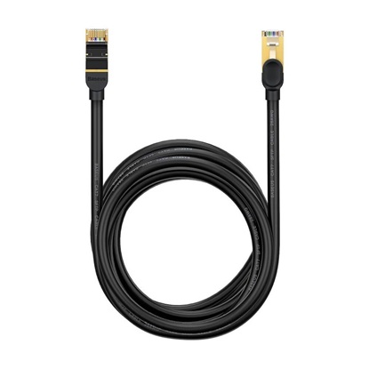 Baseus Ethernet RJ45 10Gbps 8m network cable black (WKJS010601) (BASWKJS010601)-BASWKJS010601