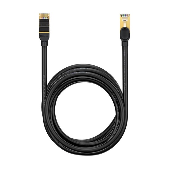 Baseus Ethernet RJ45 10Gbps 8m network cable black (WKJS010601) (BASWKJS010601)-BASWKJS010601