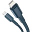 Baseus High Density Braided Cable Type-C to Lightning, PD,  20W, 1m (blue) (CATLGD-03) (BASCATLGD-03)-BASCATLGD-03