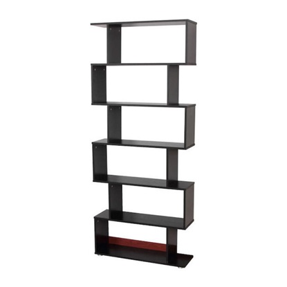 Homcom Ξύλινη Βιβλιοθήκη Με 6 Ράφια 80x24x191 (831-037BK) (HOM831-037BK)-HOM831-037BK