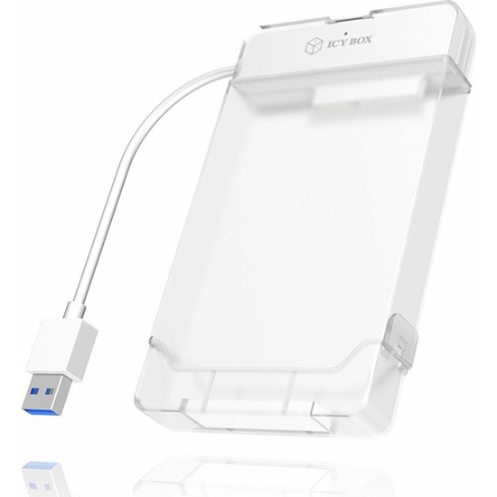 RaidSonic ICY BOX Θήκη για Σκληρό Δίσκο 2.5" SATA III με σύνδεση USB 3.0 σε Διάφανο χρώμα (IB-AC703-U3) (RSCIB-AC703-U3)-RSCIB-AC703-U3