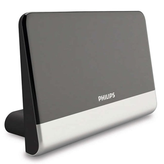 Philips Εσωτερική Κεραία Τηλεόρασης σε Μαύρο Χρώμα Σύνδεση με Coaxial Καλώδιο (SDV6222/12) (PHISDV6222-12)-PHISDV6222-12