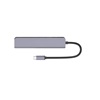 MediaRange USB Type-C 5 in-1 Multiport Adapter with 2xHDMI out Silver (MRCS511)-MRCS511