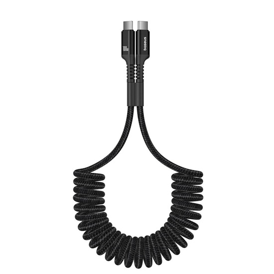 Baseus Fast Charging Cable USB-C to USB-C Fish-Eye 100W 1m Black (P10320203111-00) (BASP10320203111-00)-BASP10320203111-00