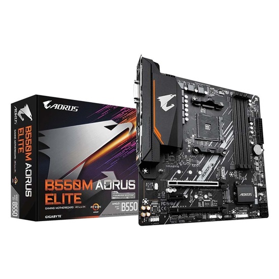 Gigabyte B550M Aorus Elite Motherboard Micro ATX με AMD AM4 Socket (B550M AORUS ELITE) (GIGB550M-AORUS-ELITE)-GIGB550M-AORUS-ELITE