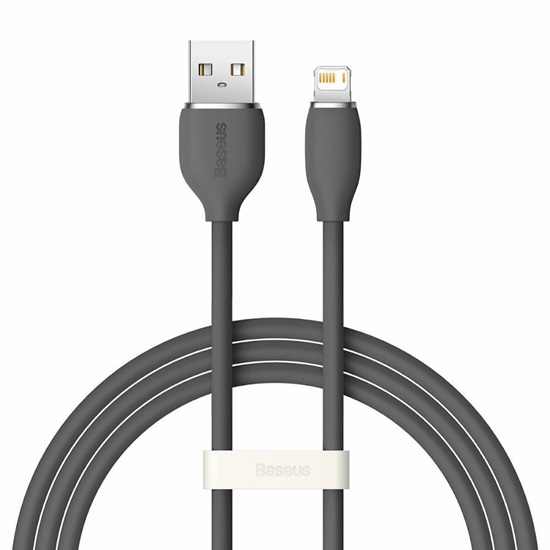 Baseus Jelly Liquid Silica Gel USB to Lightning Cable Μαύρο 1.2m (CAGD000001) (BASCAGD000001)-BASCAGD000001