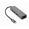 Gembird USB 2.0 Hub 4 Θυρών με σύνδεση USB-C Λευκό (A-CMU3-LAN-01) (GEMA-CMU3-LAN-01)-GEMA-CMU3-LAN-01